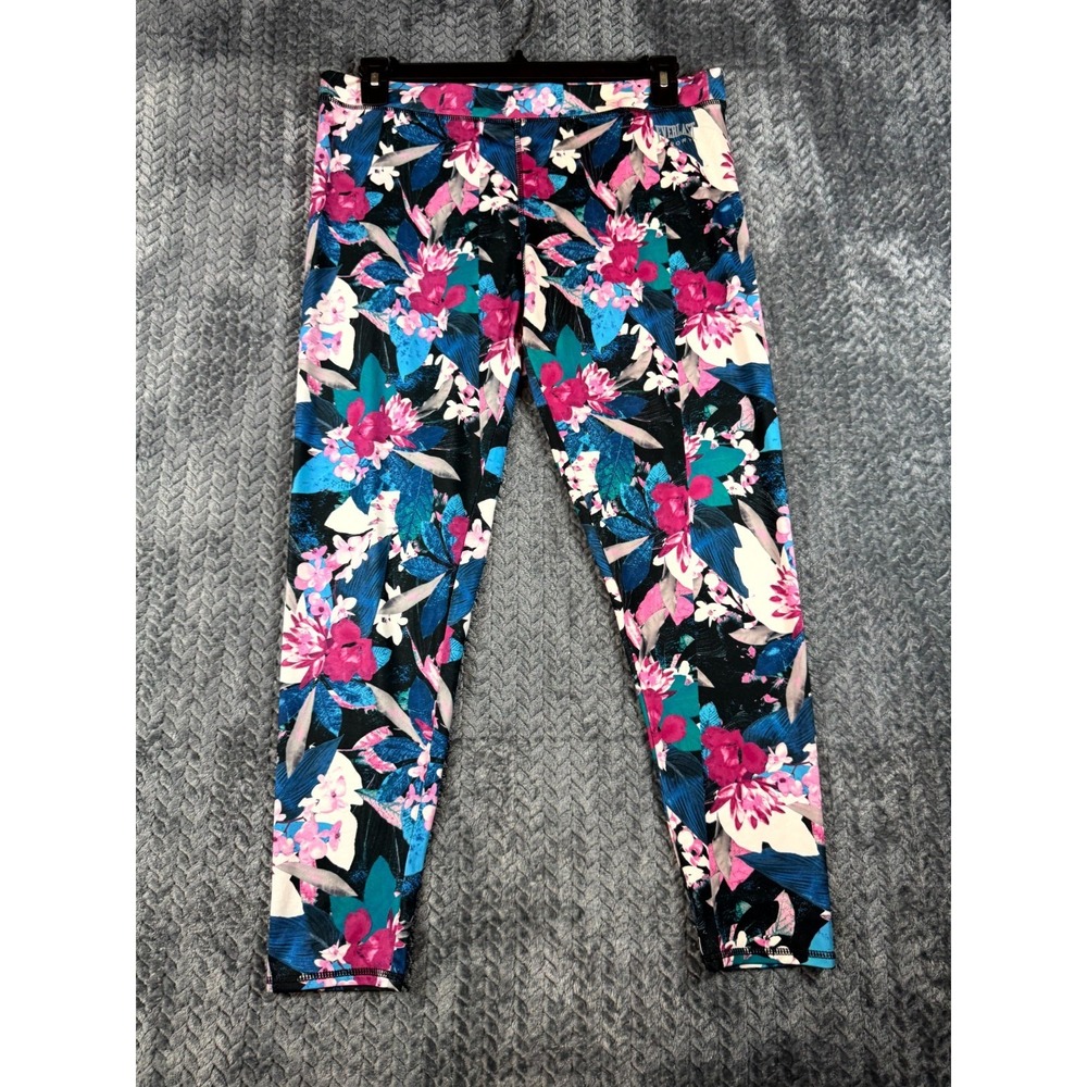 Everlast Sport Leggings Womens XL Multicolor Floral Stretch High Rise Workout